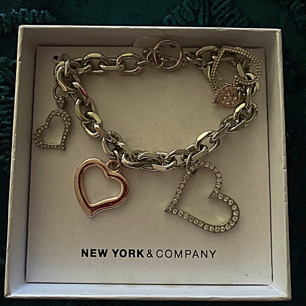 NYC heart charm bracelets